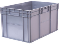 Ящик 600х400х340 стенки сплошные, дно усиленное, 4 закрытые ручки, код: 32406