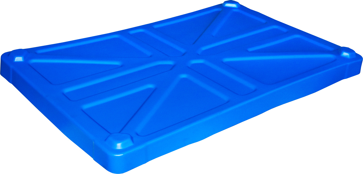 Крышка для BoxPallet 1225х825х80 мм синий